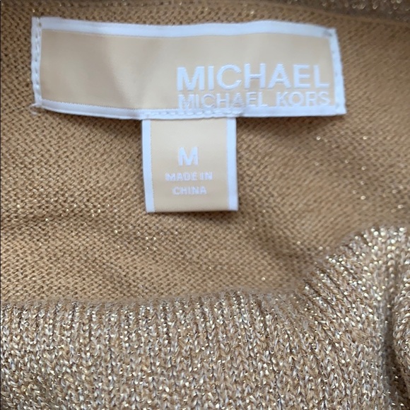 Michael Kors Metallic gold cowl neck - Picture 2 of 4